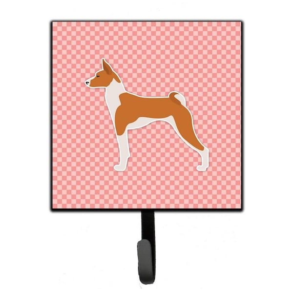 Jensendistributionservices Basenji Checkerboard Pink Leash or Key Holder MI2100749 - main